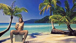 does this curvy amateur girl fuck herself with a glass dildo on webcam?