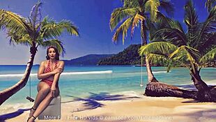 does this curvy amateur girl fuck herself with a glass dildo on webcam?