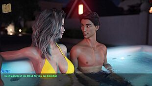 Wife and stepmother sam in hot missing scene 😈