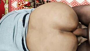 Girlfriend bent over for intense assfucking with friend