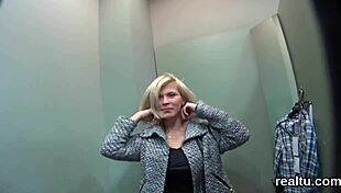 gorgeous czech cutie seduced in supermarket poked in pov