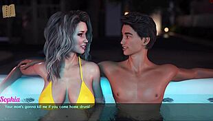 Wife and stepmother sam in hot missing scene 😈