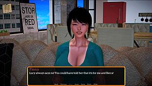 I explore my new stepfamily in this game