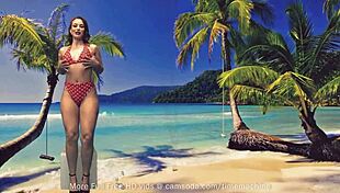 does this curvy amateur girl fuck herself with a glass dildo on webcam?