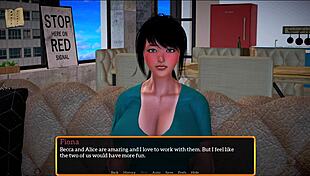 I explore my new stepfamily in this game