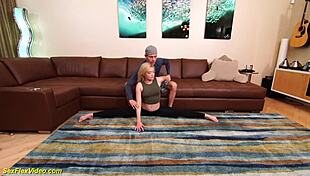 Extreme flexible teen 18+ banging with big cock action