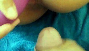 He woke her up with a big cock penetrating her wet pussy close up.