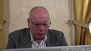 Hey, ever seen a teen get facial from an oldie?