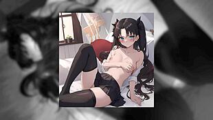 i cant believe this tohsaka rin hentai compilation from fate... its so hot and full of sexy scenes i love it!!