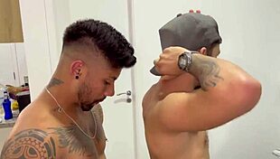 Suruba with My Buff College Friends Starts in Bed, Moves to Balcony