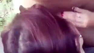 European Amateurs Bent Over in Nature Car Doggystyle Fucking with Facial