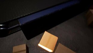 Shaved pussy played with toys in erotic prototype