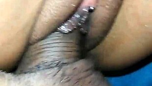 He woke her up with a big cock penetrating her wet pussy close up.