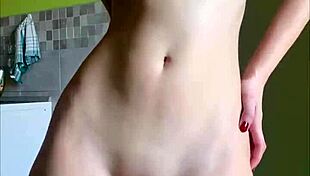 cute girl toys herself to orgasm