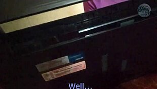 in a russian homemade scene, a young teen amateur performs deepthroat pov blowjob