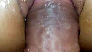 He woke her up with a big cock penetrating her wet pussy close up.