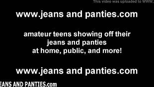i love my panties peeking from skinny jeans
