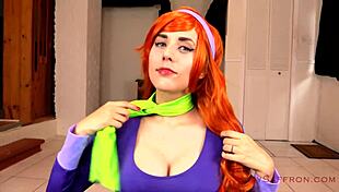 daphne sucks cock for clues in cosplay roleplay
