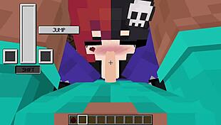 ellie gets her face fucked deep with a facial