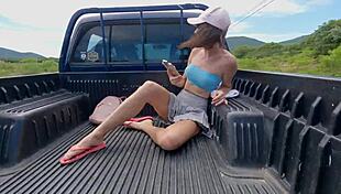 Extreme Public Creampie and Squirting Orgasms While Driving!