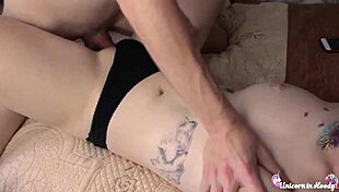 Boyfriend Passionately Fucks Sexy Babe In Lingerie Homemade