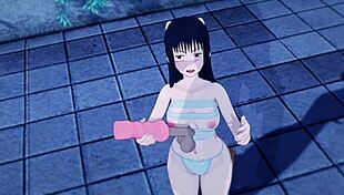 In Shibuya, wild sex unfolds with hentai babe in Jujutsu Kaisen