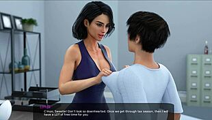 My milfy teacher sucks my dick and swallows all my cum!