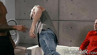 Hardcore Anal Threesome with Black Stud and Latin Jock