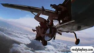 Badass Babes Sky Diving and Boar Hunting in Public Outdoor Setting