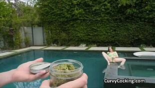 Hey, I fucked my girlfriend's big titties outside in her bikini