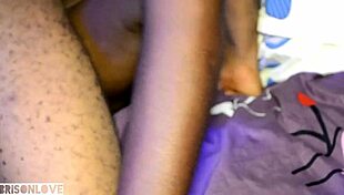 Hey, watch this curvy girl stretch her pussy in doggystyle with a big cock at home