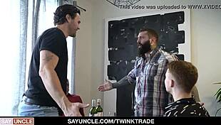 Ryan Jacobs and Collin Lust Engage in Naughty Orgy with Stepdads