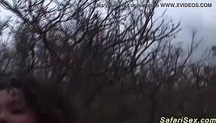 Have you seen the skinny African MILF fucked outdoors with a big black cock?