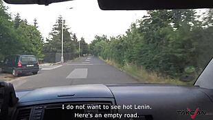 Dirty Brunette Gets Cock In Ass In Pickup Van