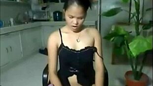 hey, wanna see this sexy sweet asian work an anal dildo?