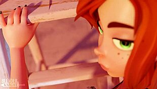 Wendy dives into pool passion with monster cock cumshot facial