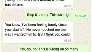 Stepmom's Shocked Reaction to Accidental Dick Pic on WhatsApp Sparks Taboo Desire