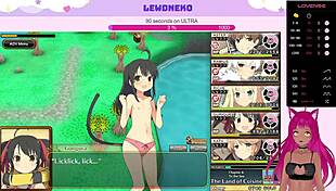 Vtuber Lewdneko Plays Evenicle Part 18 With Big Tits