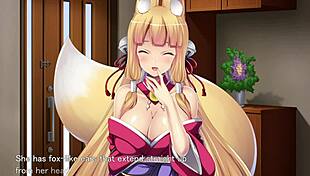 Fox Girl Gives Morning Blowjob In Hentai Game Ep1