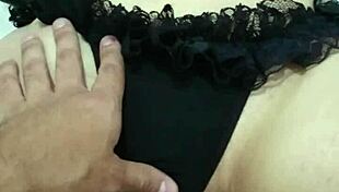 Redhead Girl Caresses Her Pink Pussy and Big Ass