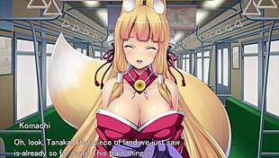 Fox Girl Gives Morning Blowjob In Hentai Game Ep1