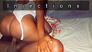 chubby amateur spreads tight pussy for monster cock