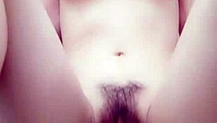 asian girl helps herself with masturbation in solo scene