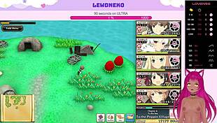 Vtuber Lewdneko Plays Evenicle Part 18 With Big Tits