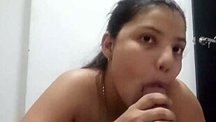 Hot latina maid waits in kitchen for big cock