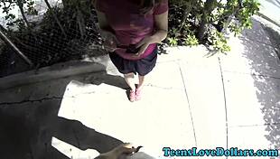 i saw that teen get jizzed outdoors