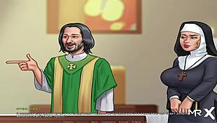 mature hentai milf with big tits gives her husband in anime summer saga 😏💦