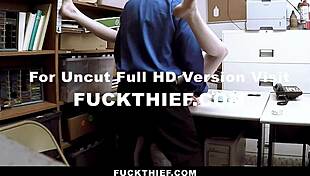 TEEN BENDS OVER IN GARAGE, GETTING PUNISHED WITH BIG COCK DOGGYSTYLE TO AVOID CRIMINAL RECORD.