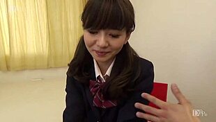 制服時代 〜先生エッチしよ〜 杉浦花音 2 - Asian Babe In Uniform Blows And Gets Creampie From Teacher!