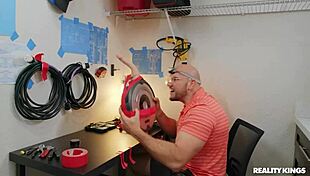 Blonde Ava Sinclaire in a quiet scene.